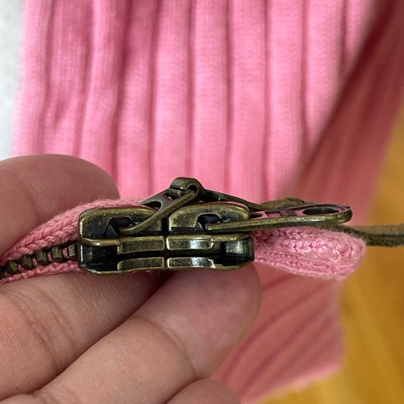 J.Jill silk and cotton zip front cardigan size large layer work date career - Picture 9 of 16